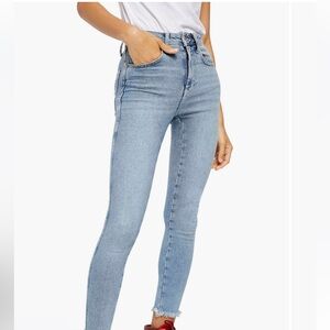 Free people nwot jeans sz 29 We the Free High Waist Crop
Raw Hem Denim Leggings